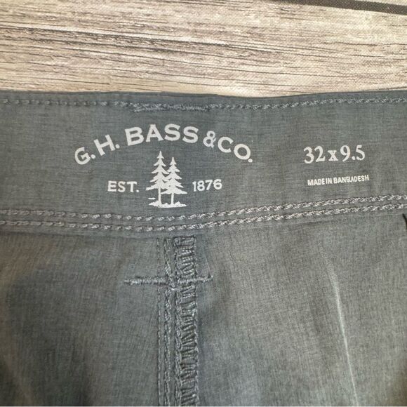G.H. Bass & Co. Men's Casual Shorts Grey Gray 32 9.5 Inseam Quick Dry Pockets - Picture 7 of 11
